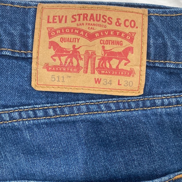 Levis mens jeans 511 34W x 30L - Picture 3 of 4